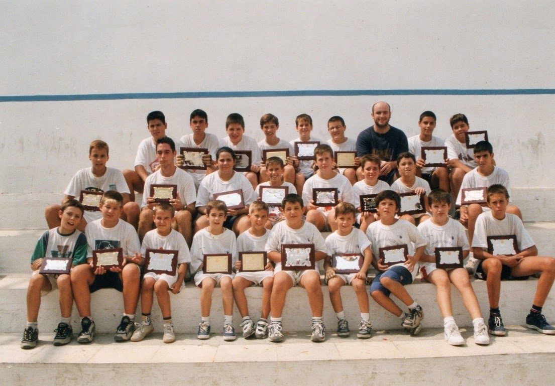 Alumnes de l'escola de Pilota castellonense